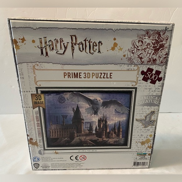 Harry Potter Prime 3D Image Puzzle Hogwarts Castle Brand New Sealed 500 Pieces - Picture 2 of 3